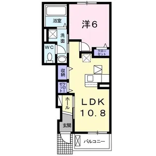 ディアレスト B棟【1階】の間取り