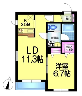 グランベージュ【3階】の間取り
