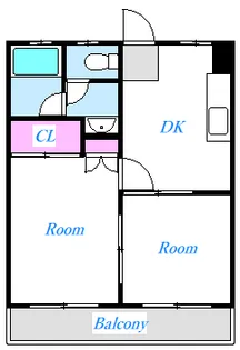 ハイツ北原2号館【2階】の間取り