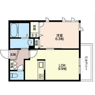 GRAND TERRACE HIGASHITERAO【2階】の間取り