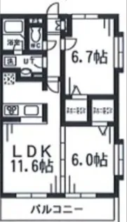 ルミエール鷺沼【1階】の間取り