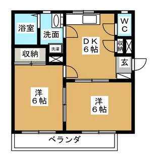 シティハウスツカダ【1階】の間取り