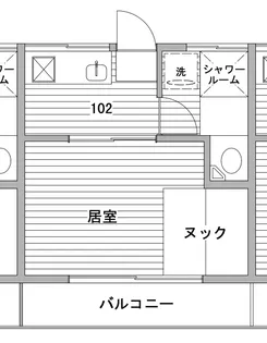 コーポヤソヤ【1階】の間取り