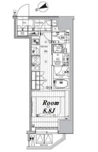 メイクスデザイン芝公園【2階】の間取り