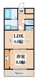 ドゥミルアン東大阪【6階】の間取り