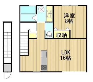 高杉アパート【2階】の間取り