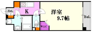 コンフォート東白島【8階】の間取り