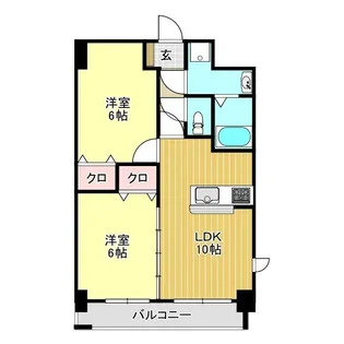 グランメールコート白銀【2階】の間取り