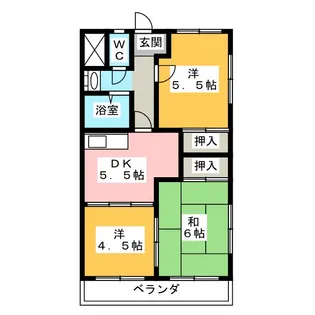 メゾン宿地【2階】の間取り