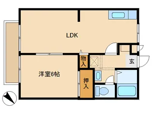 さぎしろハイム2【2階】の間取り