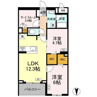 ロイジェント上板橋【3階】の間取り