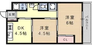 ヴィラ本山【2階】の間取り