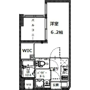 JMFレジデンス海老江【15階】の間取り