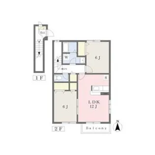サンシティ A【2階】の間取り