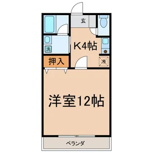 コーポアルタIII【3階】の間取り