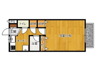 ヴィラ富田C【1階】の間取り