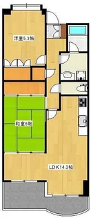 UCレジデンス小沢町【5階】の間取り