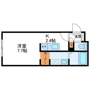 Peche桑園 B ペシェ桑園B【3階】の間取り