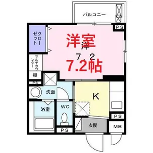 サンフラット【1階】の間取り
