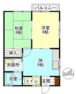 フローリアン【1階】の間取り