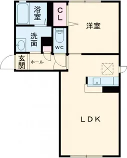 エスポワール I番館【1階】の間取り