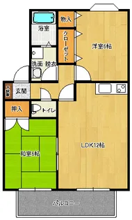 サザンクロスII【2階】の間取り