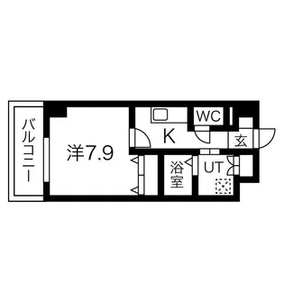 T・Kビル西大寺NORTH【7階】の間取り