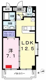 カルム・ヴィラ 清(きよらか)【1階】の間取り