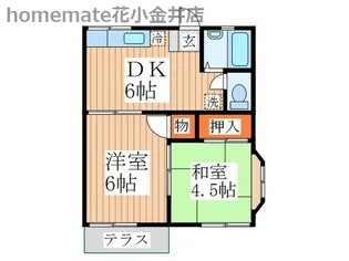 ラ・ブリーズ【1階】の間取り