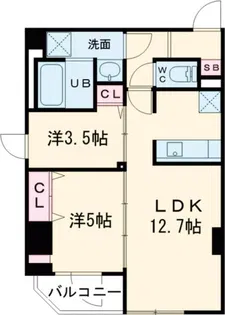 S-RESIDENCE亀戸balm【4階】の間取り