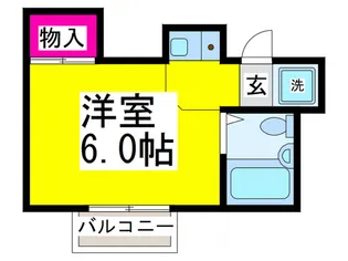 フラット豊島【2階】の間取り