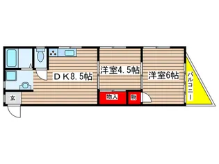 メイツ根岸台【2階】の間取り