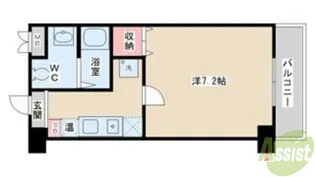 スカイヒル名谷【5階】の間取り