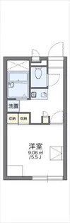 レオパレスプレンティ浜寺【2階】の間取り