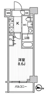 ジェノヴィア三ノ輪スカイガーデン【2階】の間取り