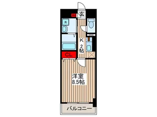 アルコバレーノ【5階】の間取り