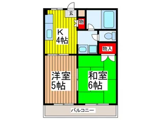 ロイヤルハイツ【2階】の間取り