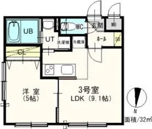 イングレッソ南7条【4階】の間取り