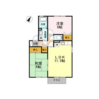 たんぽぽハウス C棟【1階】の間取り