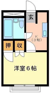 カレッヂ1【1階】の間取り