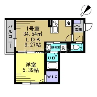 パストラル実籾【1階】の間取り