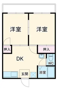 ヴィラサンベルト【2階】の間取り
