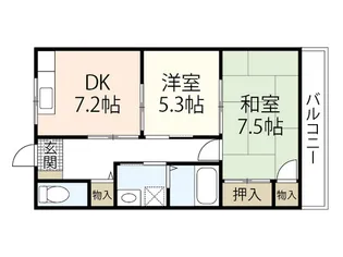 レジデンス矢野西【4階】の間取り