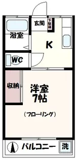 コーポ藤原【2階】の間取り