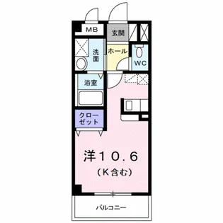 ヴェルデ カーサ【3階】の間取り