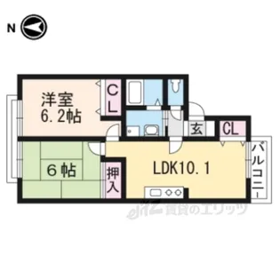 セジュール志賀2【2階】の間取り