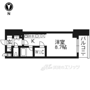 クリスタルグランツ西大路御池【2階】の間取り