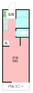 弥生町アパート D棟【1階】の間取り