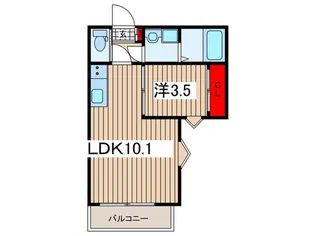 SIMODA大宮櫛引町【3階】の間取り