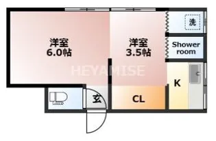 西小島ベルレ【2階】の間取り